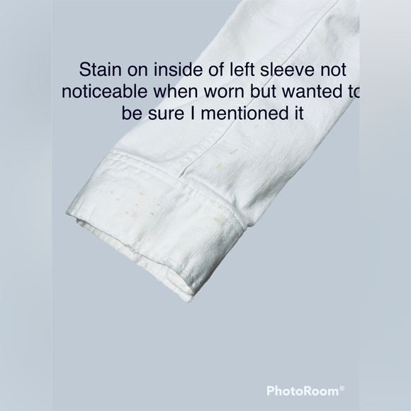 Express white jean jacket size medium. Great condition - Picture 8 of 12